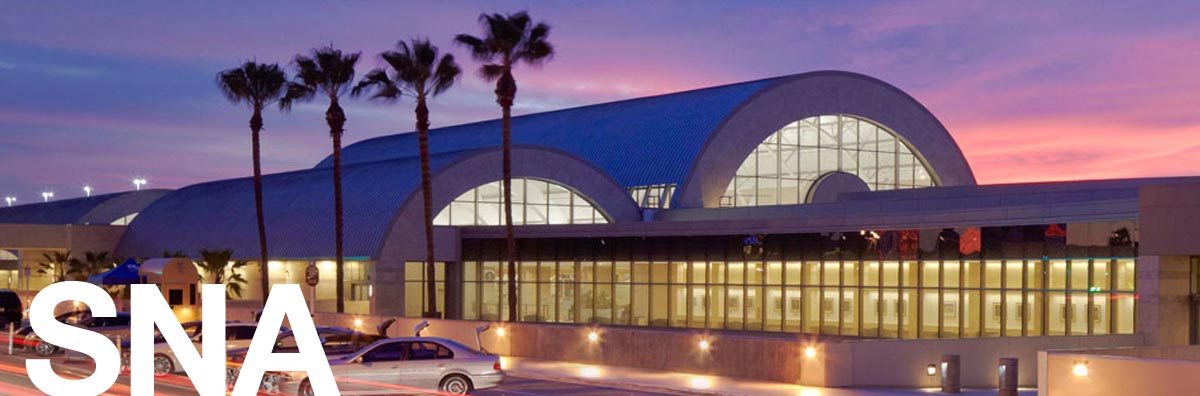 SNA/John Wayne Airport at sunset